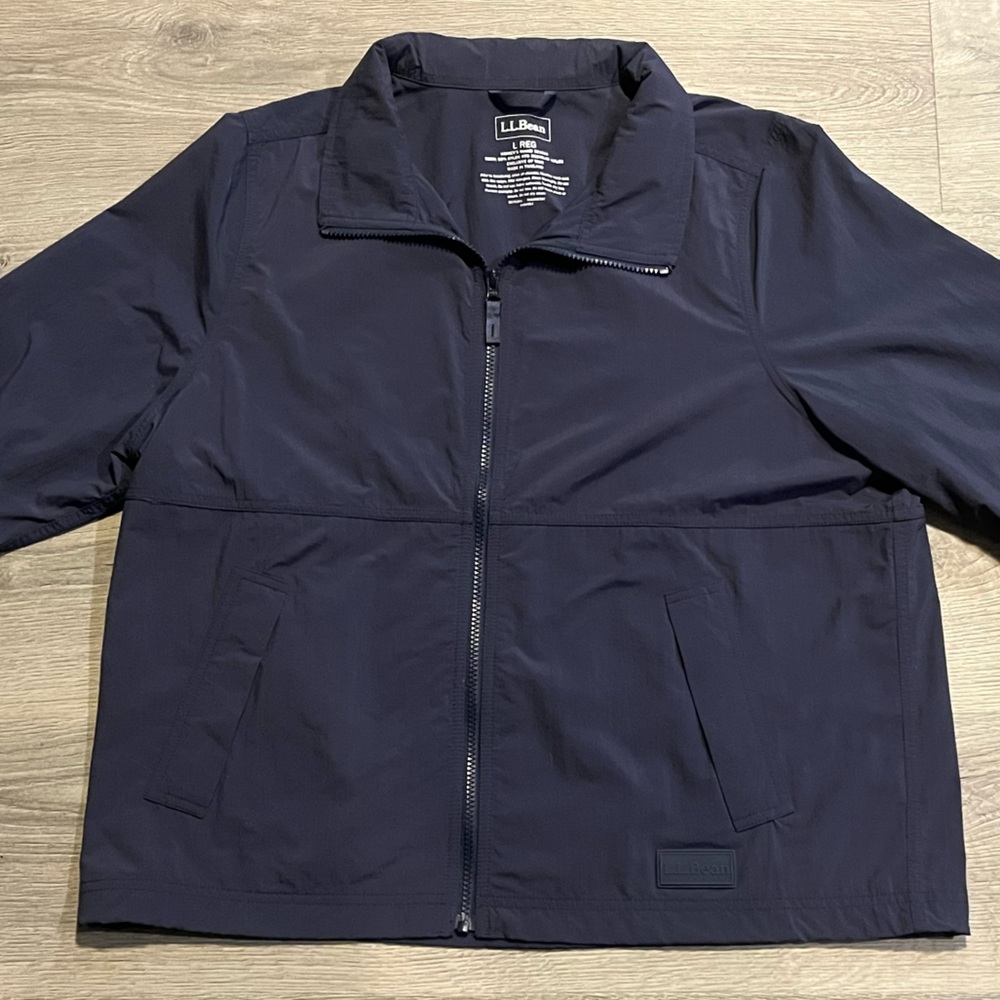 L.L. Bean Men's XL Deep Blue Windbreaker